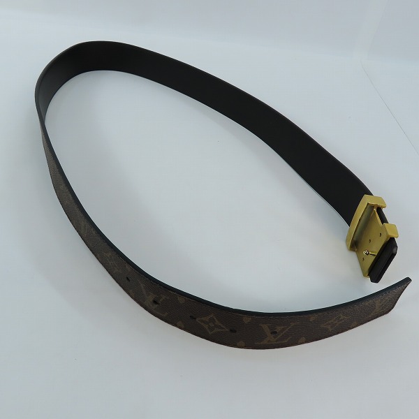 実際に弊社で買取させて頂いたLOUIS VUITTON/ルイヴィトン サンチュール イニシヤル リバーシブル ベルト M9821/AC1125 95/38の画像 5枚目
