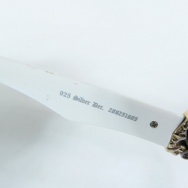 実際に弊社で買取させて頂いたA'rossvy/ロズヴィー サイド シルバー 925 ストーンデザイン サングラス/アイウェア 209251605の画像 7枚目