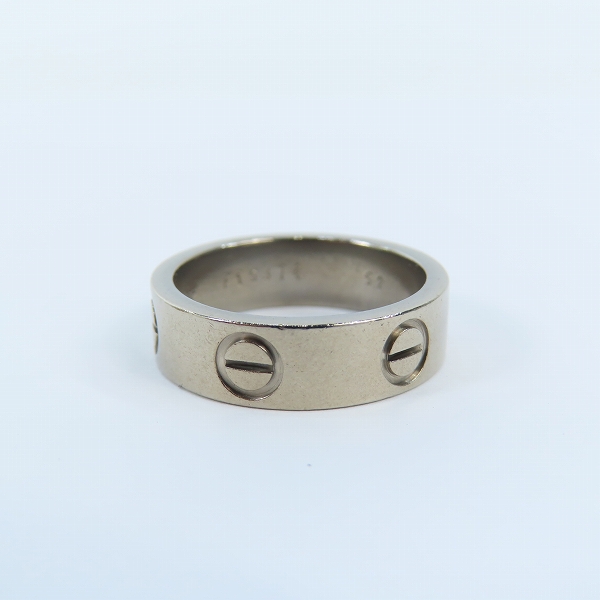 実際に弊社で買取させて頂いたCartier/カルティエ ラブリング AU750/K18WG/ホワイトゴールド 52/11-11.5号　の画像 2枚目