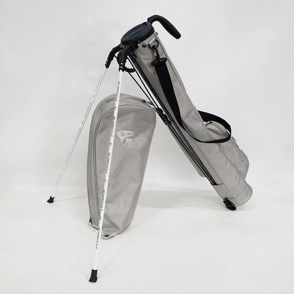 実際に弊社で買取させて頂いたBEAMS GOLF/ビームスゴルフ スタンド式 2分割クラブケース ショルダー付き グレー系の画像 1枚目