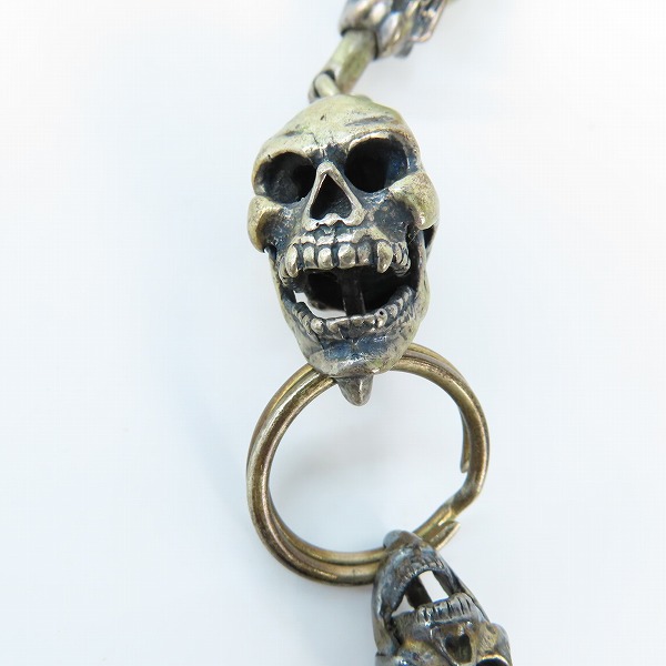 実際に弊社で買取させて頂いたLEATHERS&TREASURES/レザーズ＆トレジャーズ スカル ウォレットチェーンの画像 2枚目