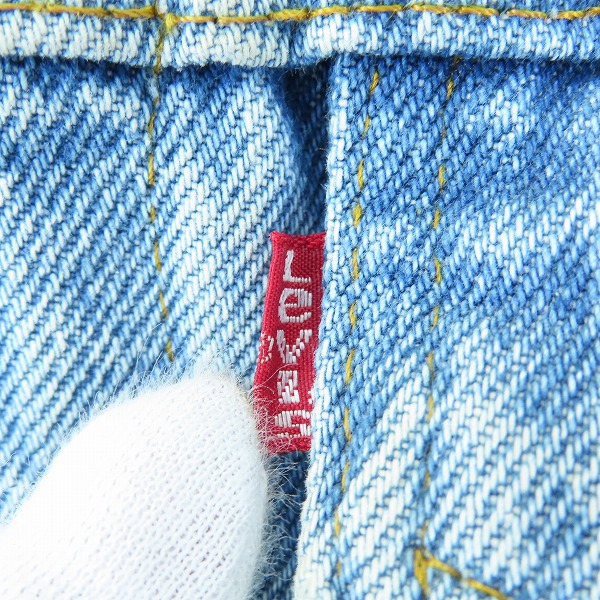 実際に弊社で買取させて頂いたLEVI'S/リーバイス 刻印525 スモールe 均等V 4th ヴィンテージ/ビンテージ デニムジャケットの画像 3枚目