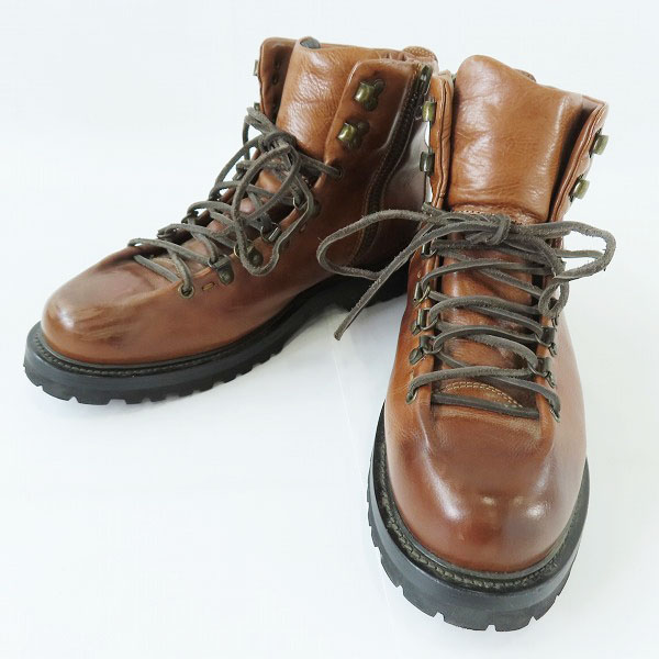 実際に弊社で買取させて頂いたBUTTERO/ブッテロ サイドジップ レザートレッキング ブーツ ブラウン B4950/43