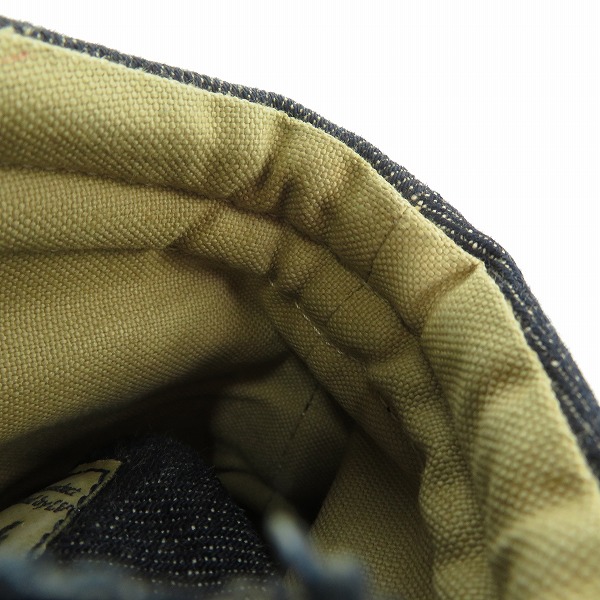 実際に弊社で買取させて頂いたglamb/グラム パッチワーク デニム サイドジップ ハイカットスニーカー 2の画像 6枚目