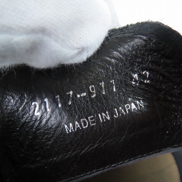 実際に弊社で買取させて頂いたLAD MUSICIAN/ラッドミュージシャン MONK-STRAP SNEAKER SHOES/レザーシューズ 2117-911/42の画像 6枚目