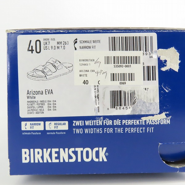 実際に弊社で買取させて頂いたBIRKENSTOCK/ビルケンシュトック ARIZONA EVA アリゾナ ラバーサンダル 40の画像 9枚目