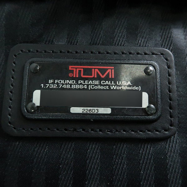 実際に弊社で買取させて頂いたtumi/トゥミ ガーメントケース バッグ 226D3の画像 6枚目