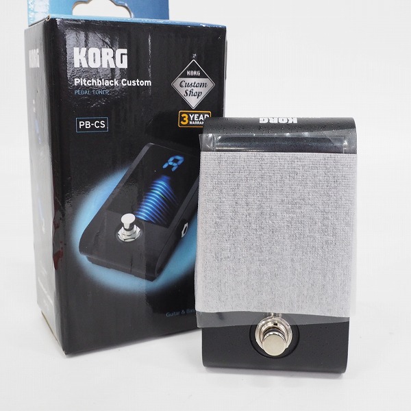 実際に弊社で買取させて頂いた【未使用】KORG/コルグ PB-CS Pitchblack Custom ペダル型ギター・ベース用チューナー