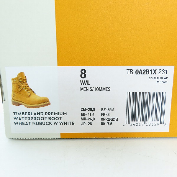 実際に弊社で買取させて頂いたTimberland/ティンバーランド 6inch PREMIUM WP BOOT/6インチ プレミアム ウォータープルーフ ブーツ TB0A2B1X/8Wの画像 9枚目