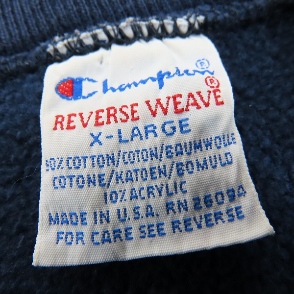 実際に弊社で買取させて頂いたChampion/チャンピオン REVERSE WEAVE/リバースウィーブ MIAMI プルオーバースウェット/XLの画像 2枚目