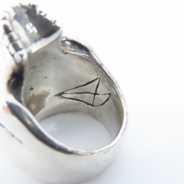 実際に弊社で買取させて頂いたCRAZY PIG/クレイジーピッグ EVIL SKULL RING LARGE ラージエビルスカル リング 14号の画像 6枚目