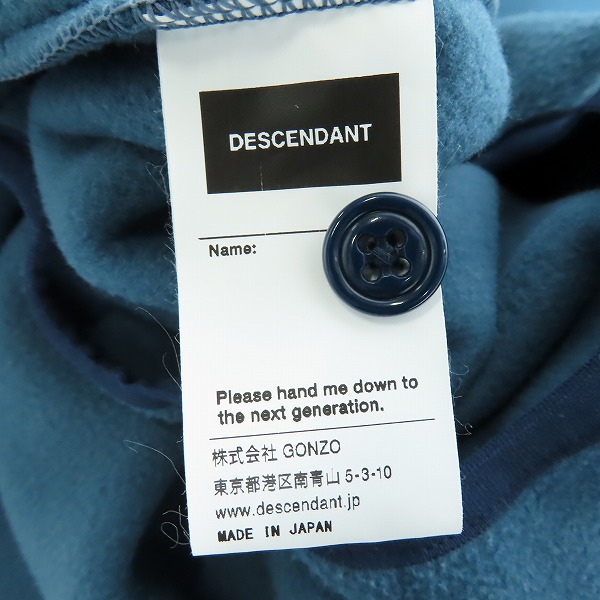 実際に弊社で買取させて頂いたDESCENDANT/ディセンダント ハーフボタン フリースジャケット/2の画像 5枚目