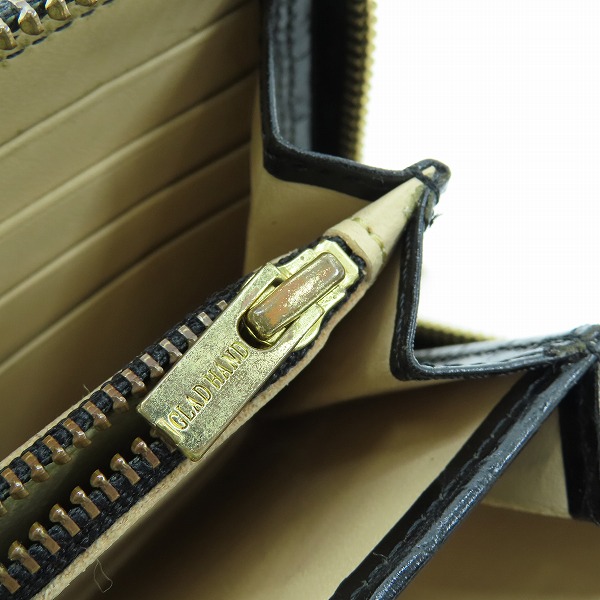 実際に弊社で買取させて頂いたGLADHAND×PORTER/グラッドハンド×ポーター BELONGINGS ZIP WALLET ラウンドジップ 長財布の画像 5枚目