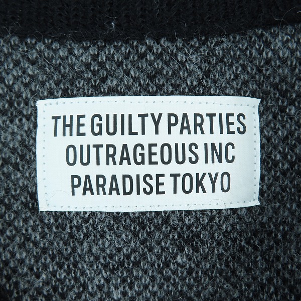 実際に弊社で買取させて頂いたWACKO MARIA/ワコマリア GUILTY PARTIES モヘア ウール カーディガン Mの画像 2枚目
