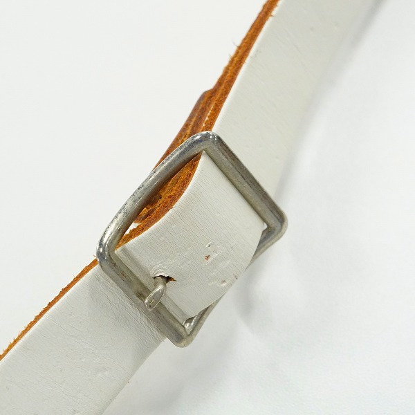 実際に弊社で買取させて頂いたFERNANDES/フェルナンデス レザーストラップ ギターストラップ ベースストラップ ホワイト系の画像 6枚目