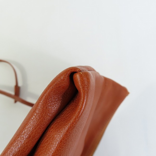 実際に弊社で買取させて頂いた土屋鞄製造所/ツチヤカバン トーンオイルヌメ ループフラットポーチの画像 7枚目