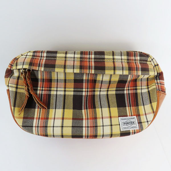 実際に弊社で買取させて頂いたPORTER×ESSENTIAL DESIGNS/ポーター×エッセンシャルデザインズ チェック柄 ショルダーバッグの画像 0枚目