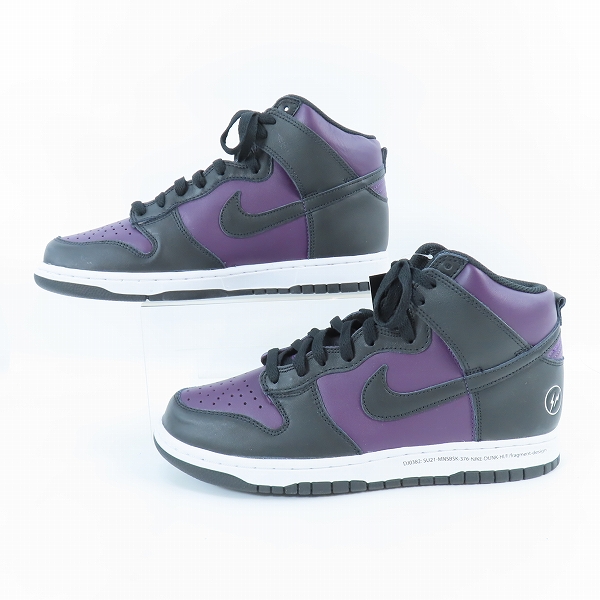 実際に弊社で買取させて頂いた【未使用】NIKE×FRAGMENT DESIGN/ナイキ×フラグメントデザイン DUNK HI/F ダンクハイ 北京 DJ0382-600/27.5の画像 3枚目