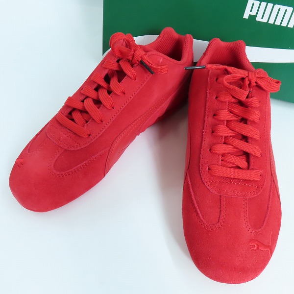 実際に弊社で買取させて頂いたPUMA×Ferrari/プーマ×フェラーリ  SPEEDCAT/スピードキャット レッド 306796-03/25.5