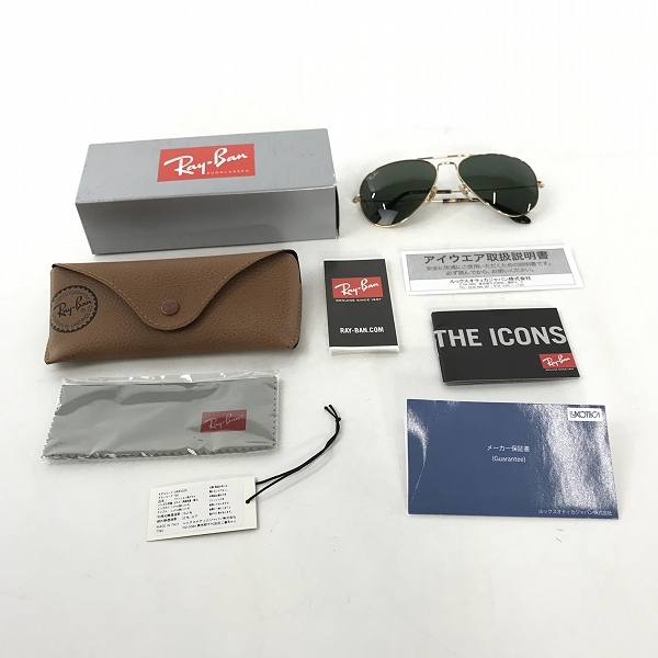 実際に弊社で買取させて頂いたRay-Ban/レイバン AVIATOR LARGE METAL/アビエーターラージメタル サングラス/アイウェア RB3025の画像 9枚目