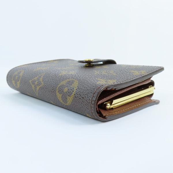実際に弊社で買取させて頂いたLOUIS VUITTON/ルイヴィトン モノグラム ポルトフォイユ ヴィエノワ 折り財布 がま口小銭 M61674の画像 2枚目