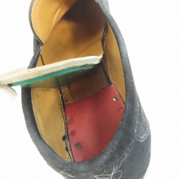 実際に弊社で買取させて頂いたGUCCI/グッチ スエード バンブー ホースビット ローファー 368435 6の画像 5枚目