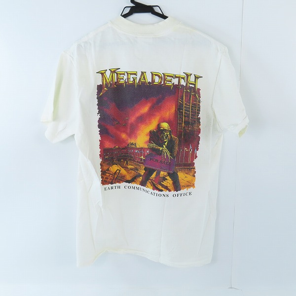 実際に弊社で買取させて頂いたMAGADETH× hard rock cafe/メガデス × ハードロックカフェ 1986 ヴィンテージ バンドTシャツ Mの画像 1枚目