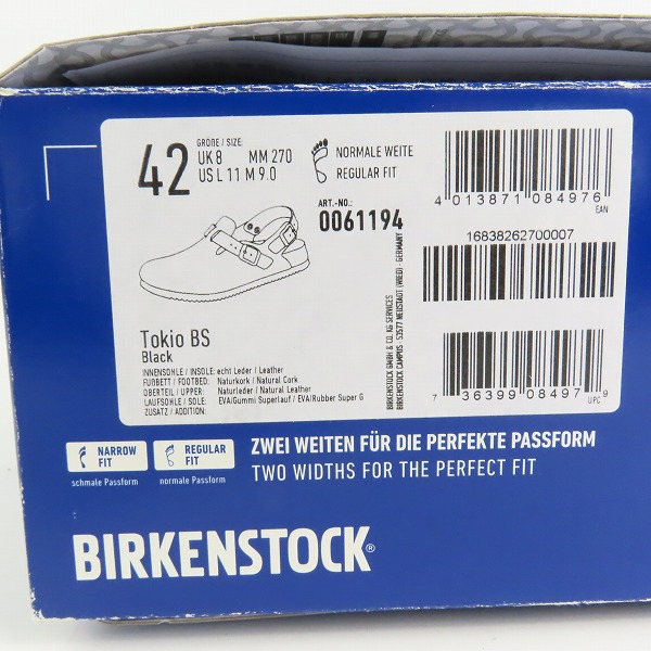 実際に弊社で買取させて頂いたBIRKENSTOCK/ビルケンシュトック TOKIO BS/トキオ サンダル 0061194/42の画像 8枚目