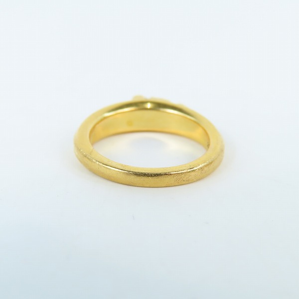 実際に弊社で買取させて頂いたCHROME HEARTS/クロムハーツ ベイビークラシック ダガーリング パヴェダイヤ 22K/10号の画像 3枚目