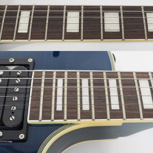 実際に弊社で買取させて頂いた★Burny by FERNANDES/バーニー RLC-58K レスポールタイプ アーム搭載モデル エレキギター ソフトケース付の画像 4枚目