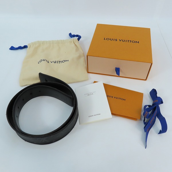 実際に弊社で買取させて頂いたLOUIS VUITTON/ルイヴィトン リバーシブル モノグラム エクリプス ベルト M9043 85/34の画像 7枚目