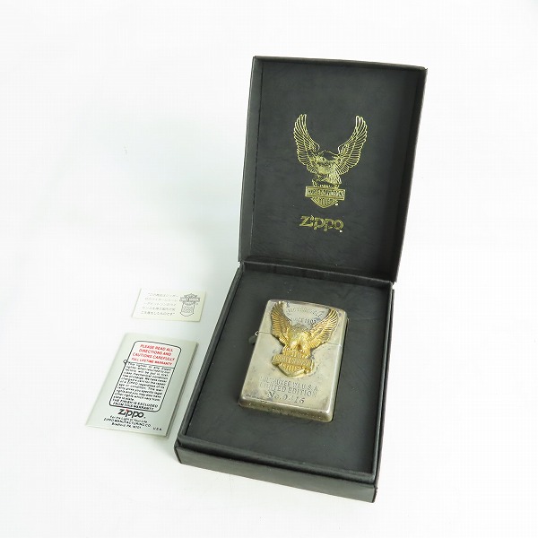 実際に弊社で買取させて頂いたZIPPO/ジッポー HARLEY-DAVIDSON/ハーレーダビッドソン メタル貼り/シリアル入 1994年製 の画像 6枚目
