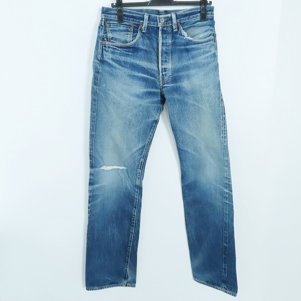 実際に弊社で買取させて頂いたLEVI'S/リーバイス 501XX 1955モデル 復刻 日本製 赤耳 デニムパンツ/ジーンズ/W32