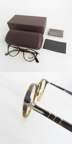 実際に弊社で買取させて頂いたPersol/ペルソール メガネフレーム/アイウェア Typewriter Edition 3107-V 24の画像 9枚目