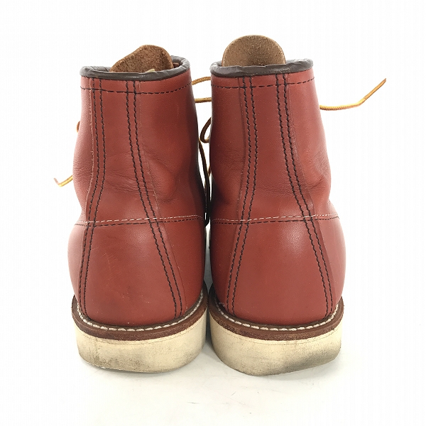 実際に弊社で買取させて頂いたRED WING/レッドウィング 四角犬タグ アイリッシュセッター モックトゥ ブーツ 8875 9Eの画像 1枚目