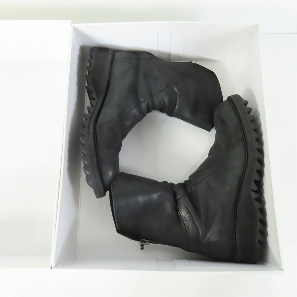 実際に弊社で買取させて頂いたJULIUS/ユリウス バックジップ アップ シャークソール ブーツ 3の画像 8枚目