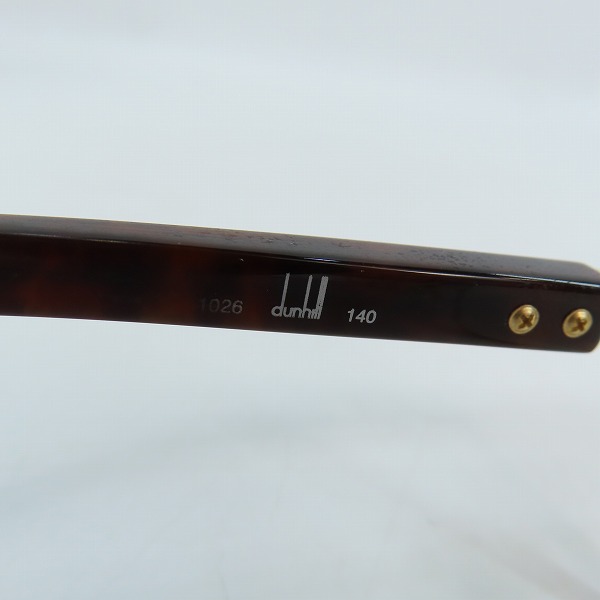 実際に弊社で買取させて頂いたdunhill/ダンヒル T-CELLULOID/TITAN F-K18/イエローゴールド メガネフレーム 1026の画像 4枚目