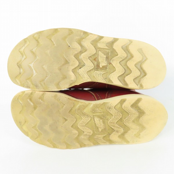 実際に弊社で買取させて頂いたRED WING/レッドウィング 半円犬タグ プレーントゥ ワークブーツ 6.5Dの画像 2枚目