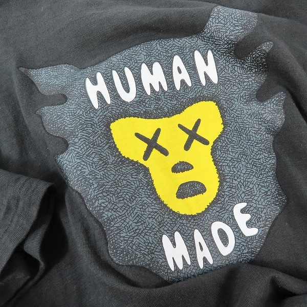 実際に弊社で買取させて頂いたHUMAN MADE × KAWS/ ヒューマンメイド×カウズ GRAPHIC Tシャツ/Lの画像 6枚目