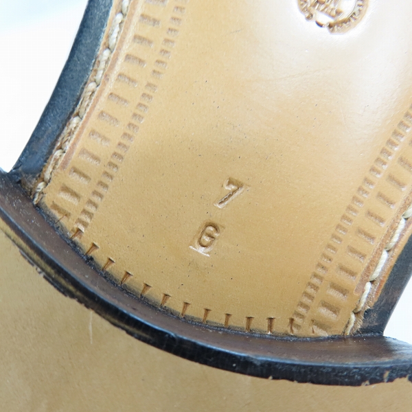 実際に弊社で買取させて頂いたa.testoni/ア・テストーニ スクエアトゥ ブローグシューズ/7の画像 5枚目