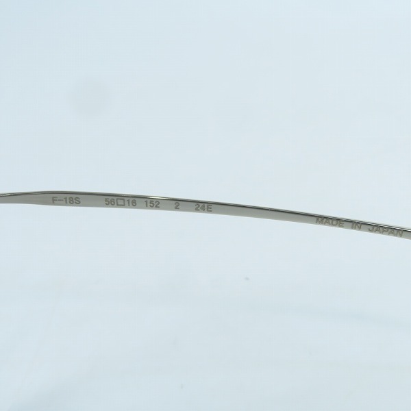 実際に弊社で買取させて頂いた999.9/フォーナインズ feelsun フィールサン アイウェア/サングラス F-18Sの画像 4枚目