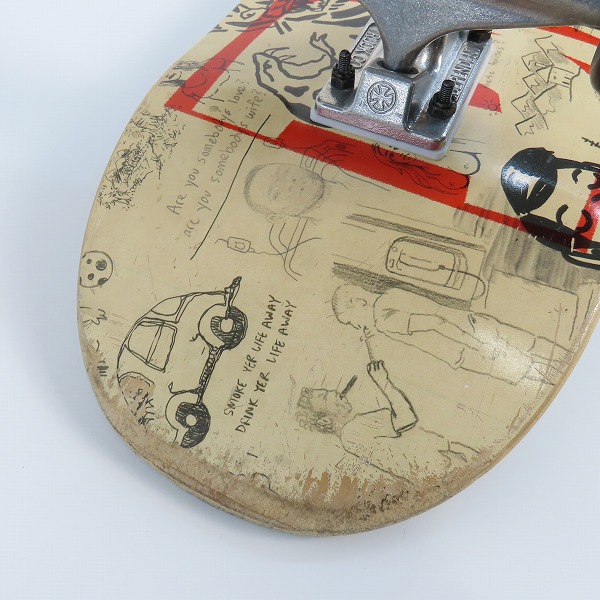 実際に弊社で買取させて頂いたBAKER/ベイカー Andrew Reynolds BRAND NAME DOODLES DECK スケートボード/コンプリートデッキの画像 5枚目