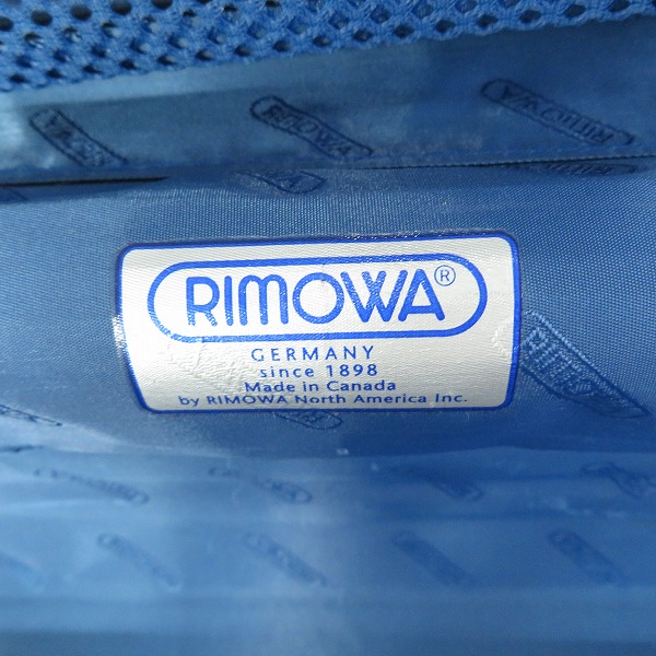 実際に弊社で買取させて頂いたRIMOWA/リモワ トパーズ チタニウム キャビン マルチホイール 2輪 キャリーケース 32L/920.52の画像 7枚目