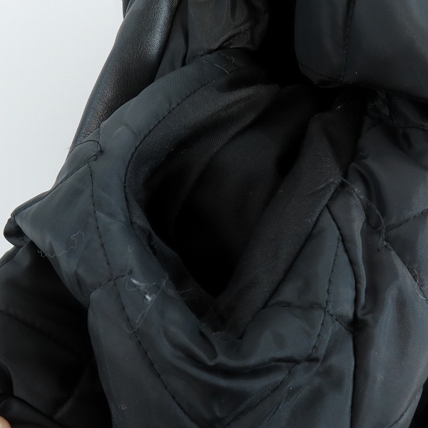 実際に弊社で買取させて頂いたPERFECTO by Schott/パーフェクト バイ ショット ワンスター ダブルライダースジャケット ブラック 36の画像 5枚目