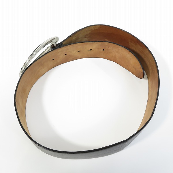 実際に弊社で買取させて頂いたDOLCE & GABBANA/ドルチェ&ガッバーナ レザーベルト/85CM-34INCHの画像 8枚目