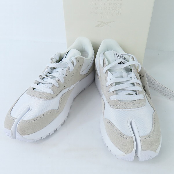 実際に弊社で買取させて頂いた【未使用】Maison Margiela×Reebok/メゾンマルジェラ×リーボック クラシックレザー タビ ナイロン スニーカー HP8847/27.0