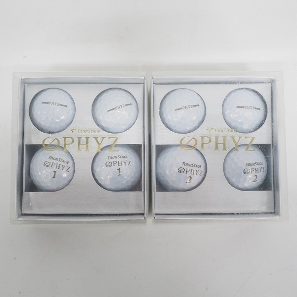 実際に弊社で買取させて頂いた【未使用】BRIDGESTONE/ブリヂストン TOUR STAGE/ツアーステージ PHYZ ゴルフボール ホワイト 計 8個の画像 2枚目