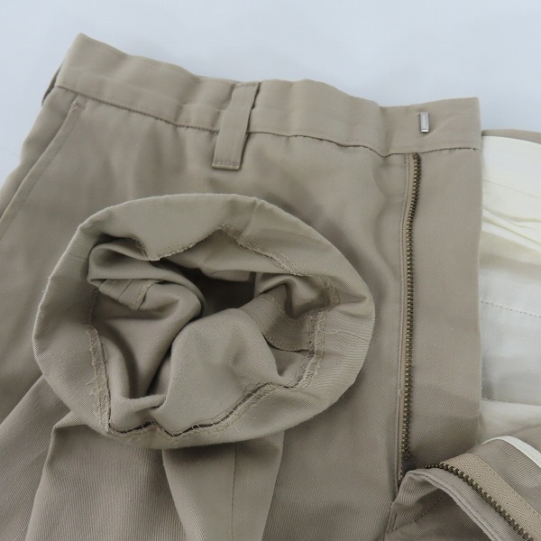 実際に弊社で買取させて頂いたWACKOMARIA/ワコマリア 7部丈 パンツ ベージュ Lの画像 2枚目