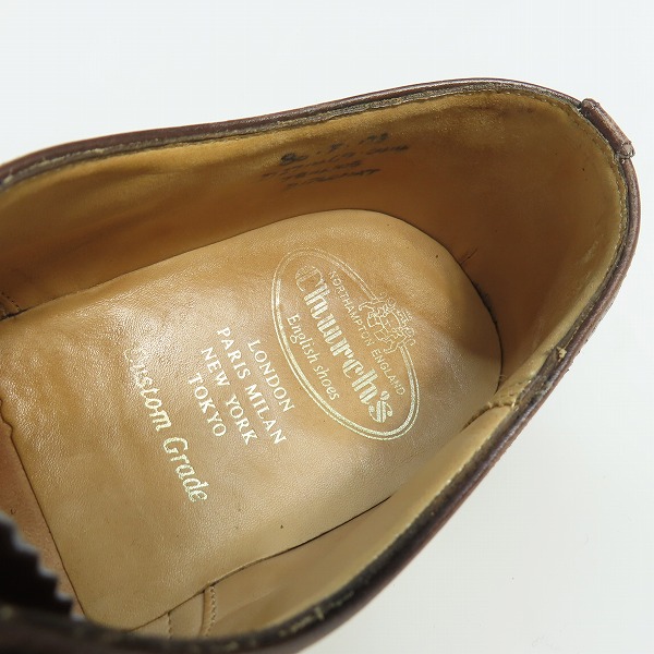 実際に弊社で買取させて頂いたChurch's/チャーチ DIPLOMAT 173 ビジネスシューズ/ドレスシューズ 7814/05 /80の画像 4枚目