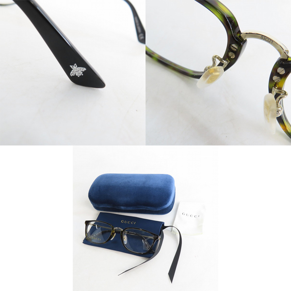 実際に弊社で買取させて頂いたGUCCI/グッチ メガネフレーム アイウェア GG0324OJ-002の画像 9枚目